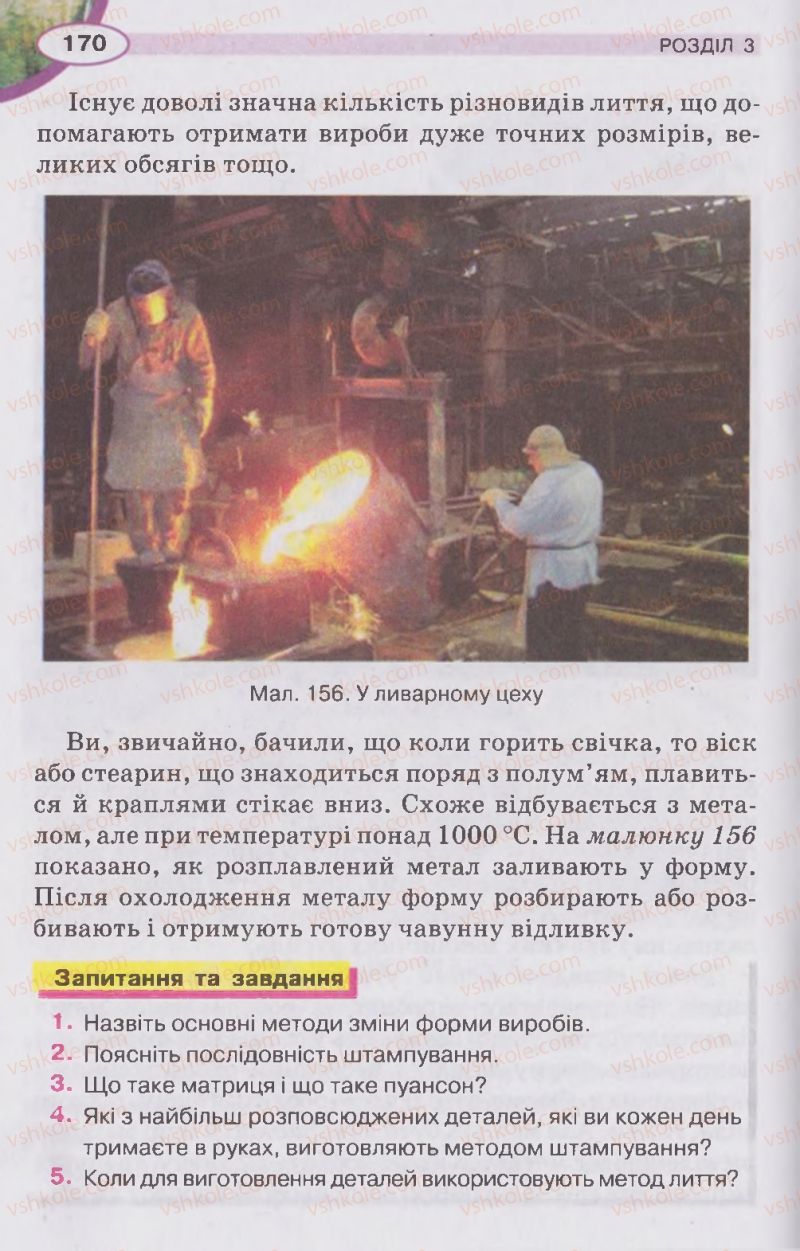 Страница 170 | Підручник Трудове навчання 5 клас В.К. Сидоренко, Д.В. Лебедев, А.М. Гедзик 2013 Для хлопців