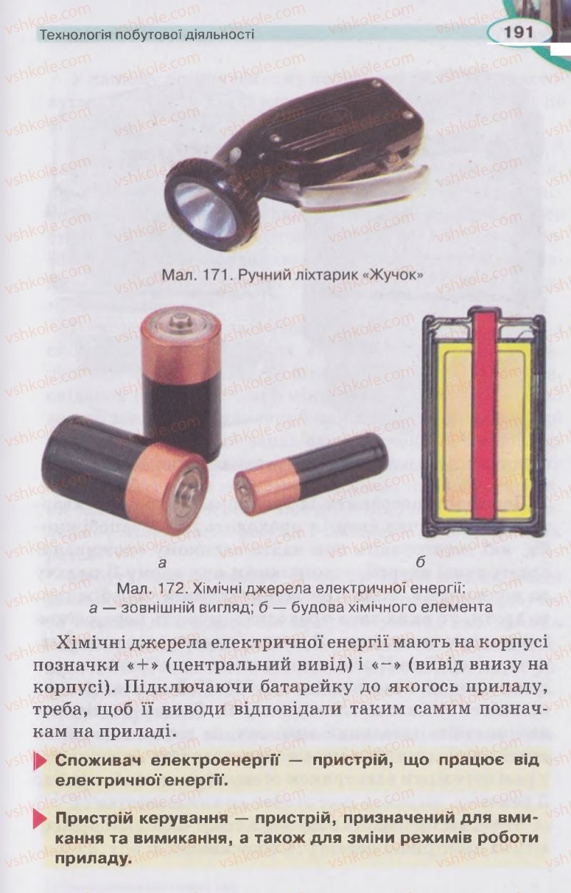 Страница 191 | Підручник Трудове навчання 5 клас В.К. Сидоренко, Д.В. Лебедев, А.М. Гедзик 2013 Для хлопців