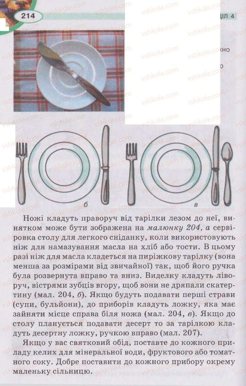 Страница 214 | Підручник Трудове навчання 5 клас В.К. Сидоренко, Д.В. Лебедев, А.М. Гедзик 2013 Для хлопців
