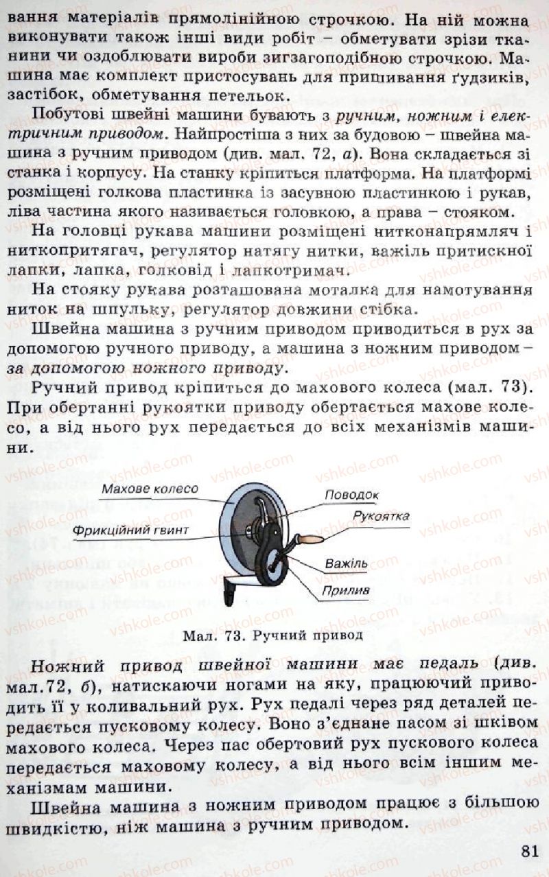 Страница 81 | Підручник Трудове навчання 5 клас Л.I. Денисенко, О.М. Романчук, О.П. Гнеденко 2005