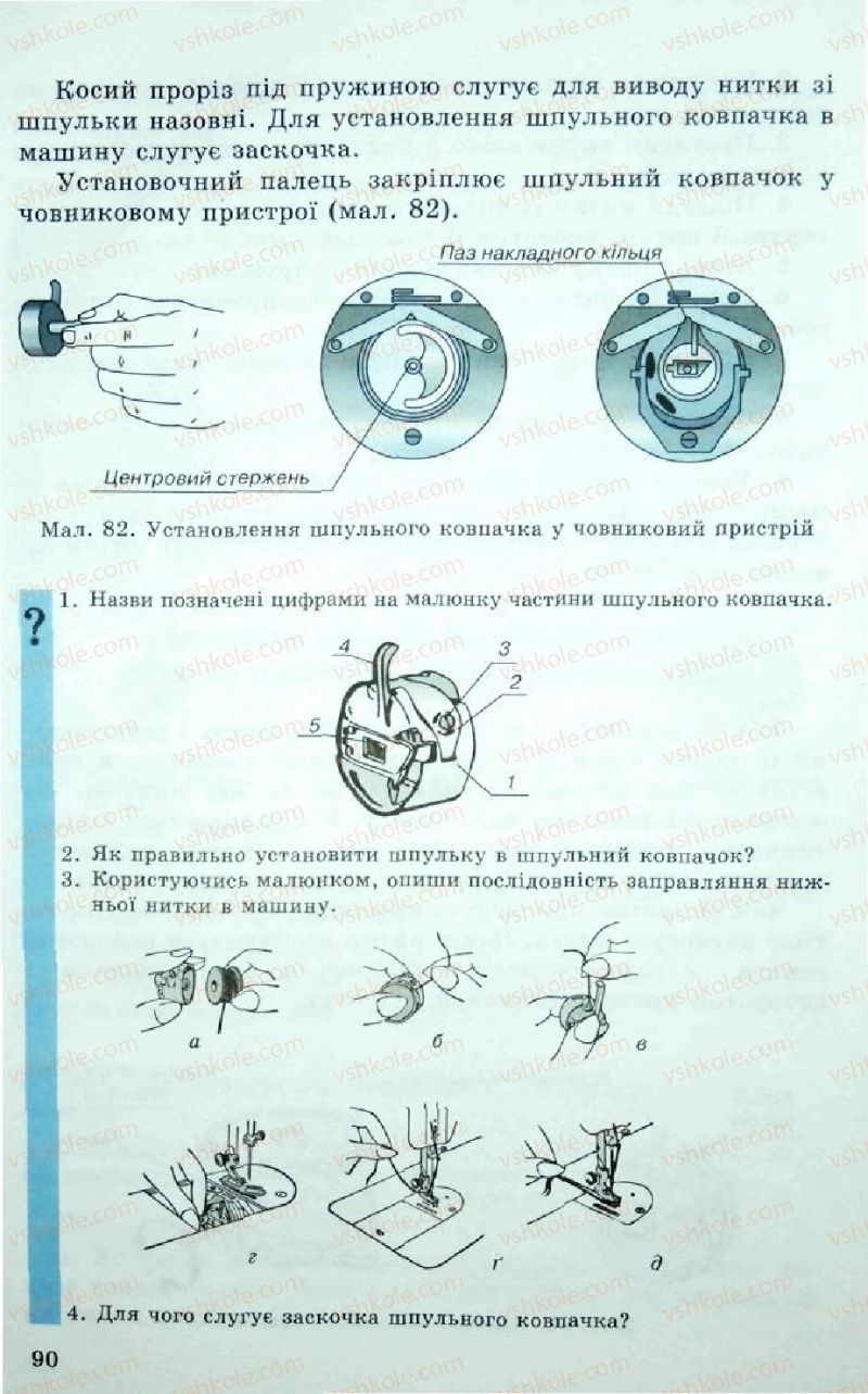 Страница 90 | Підручник Трудове навчання 5 клас Л.I. Денисенко, О.М. Романчук, О.П. Гнеденко 2005