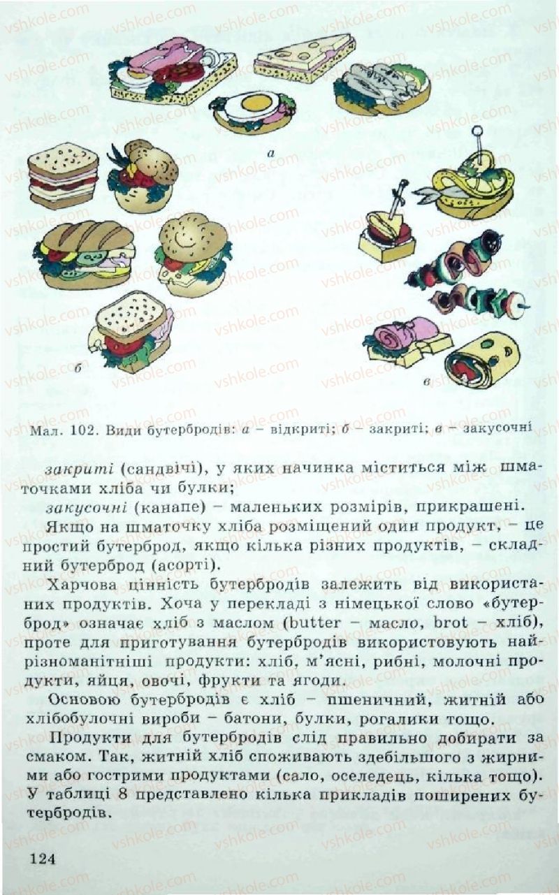 Страница 124 | Підручник Трудове навчання 5 клас Л.I. Денисенко, О.М. Романчук, О.П. Гнеденко 2005