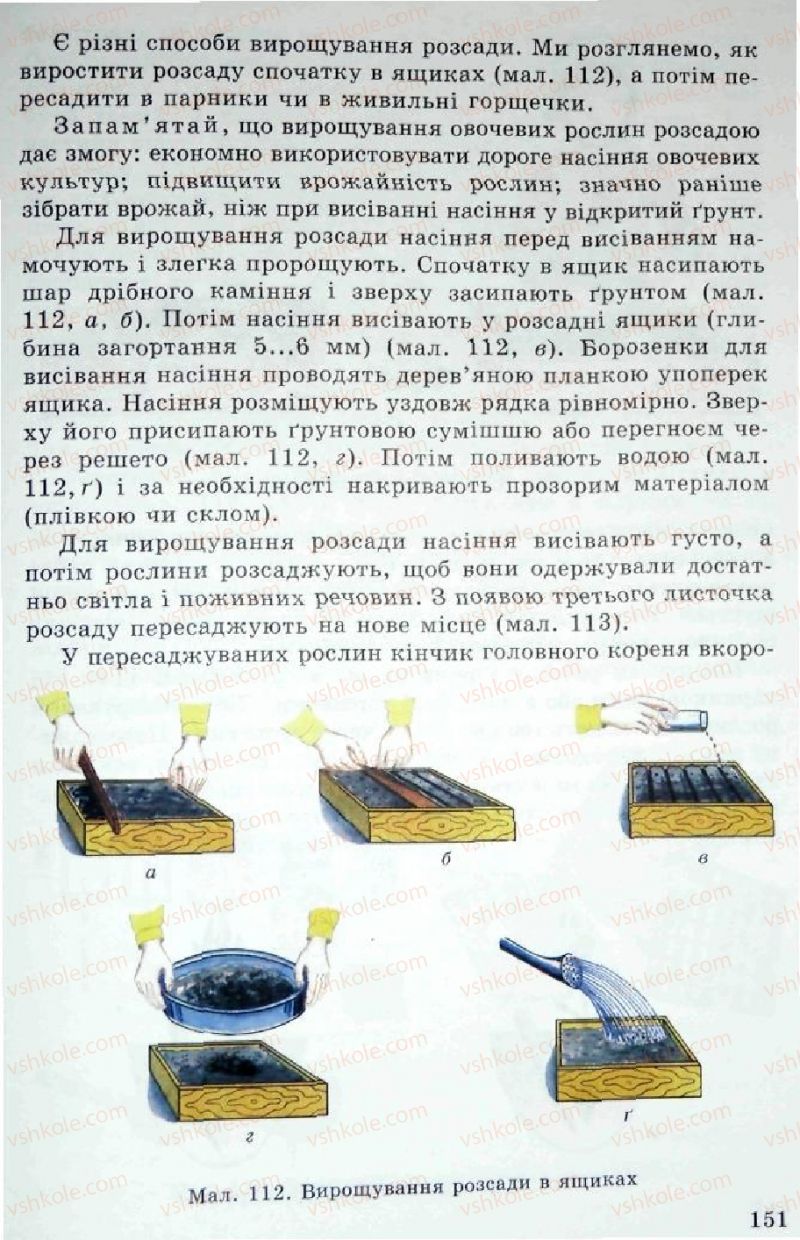 Страница 151 | Підручник Трудове навчання 5 клас Л.I. Денисенко, О.М. Романчук, О.П. Гнеденко 2005