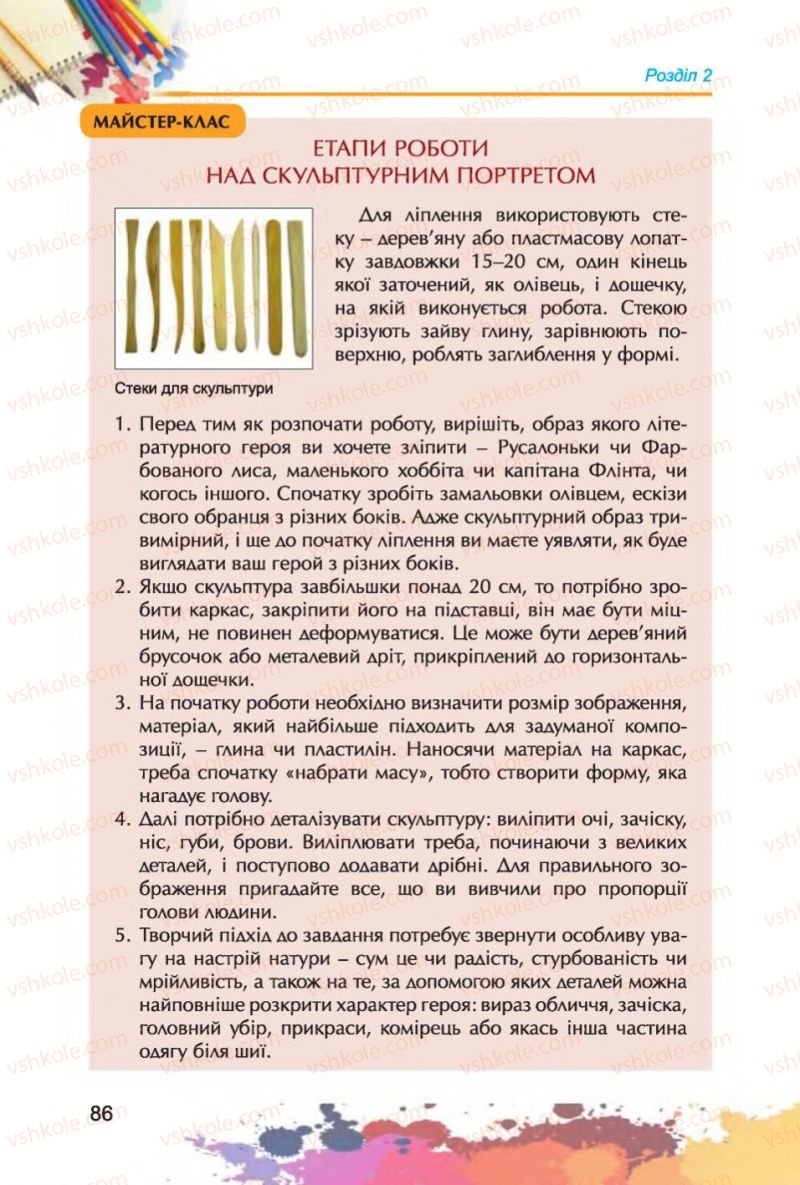 Страница 86 | Підручник Образотворче мистецтво 6 клас С.М. Железняк, О.В. Ламонова 2014