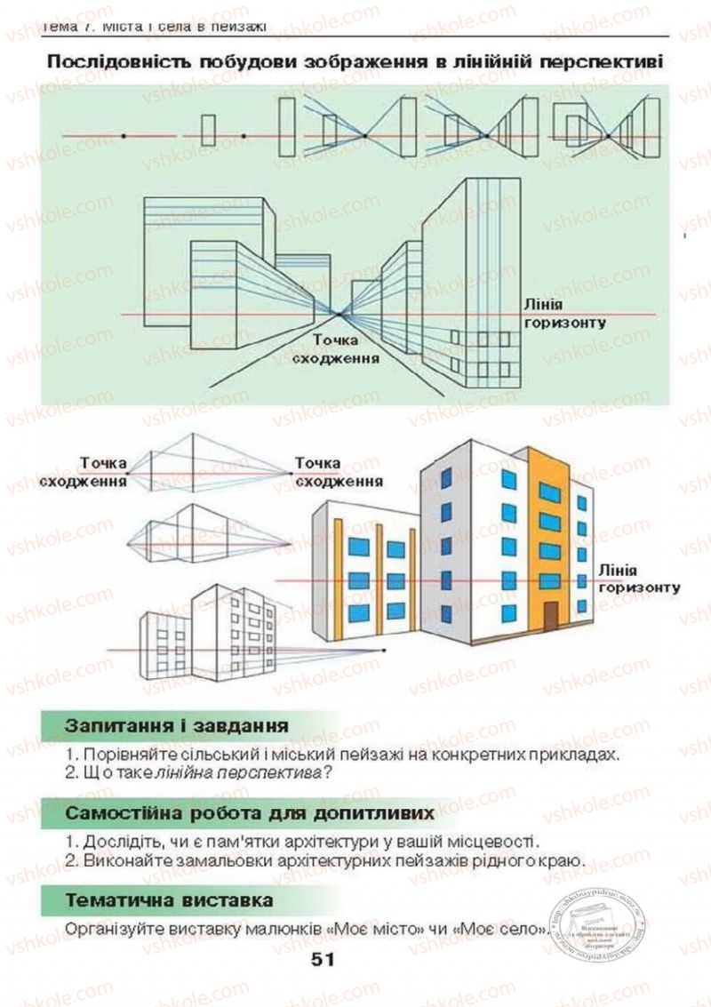 Страница 51 | Підручник Образотворче мистецтво 6 клас О.В. Калініченко, Л.М. Масол 2014