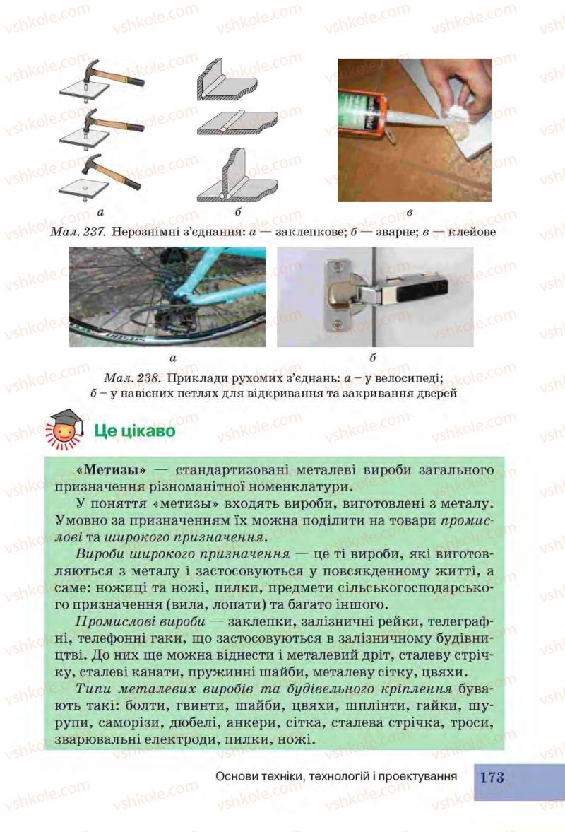 Страница 173 | Підручник Трудове навчання 6 клас І.Ю. Ходзицька, Н.М. Павич, О.В. Горобець 2014 Для дівчат