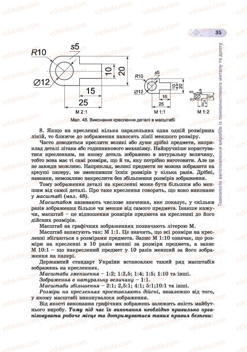 Страница 35 | Підручник Трудове навчання 6 клас Б.М. Терещук, С.М. Дятленко, В.М. Гащак 2014 Для хлопців