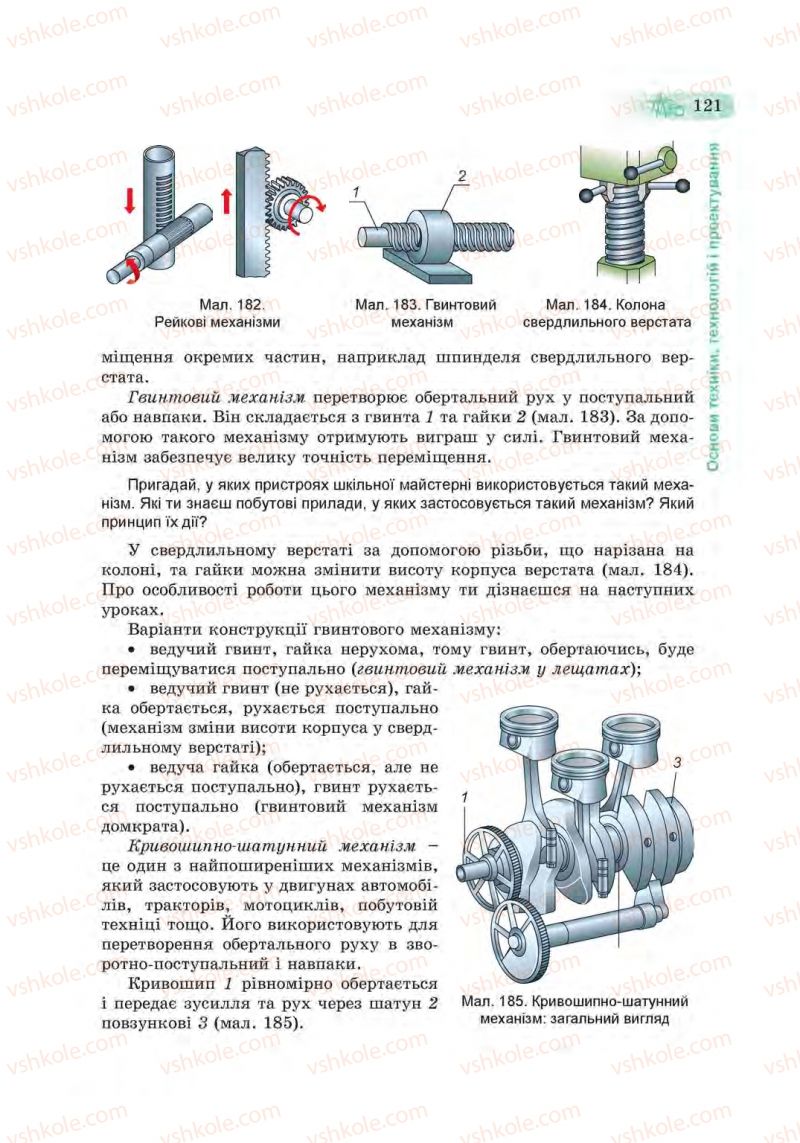 Страница 121 | Підручник Трудове навчання 6 клас Б.М. Терещук, С.М. Дятленко, В.М. Гащак 2014 Для хлопців