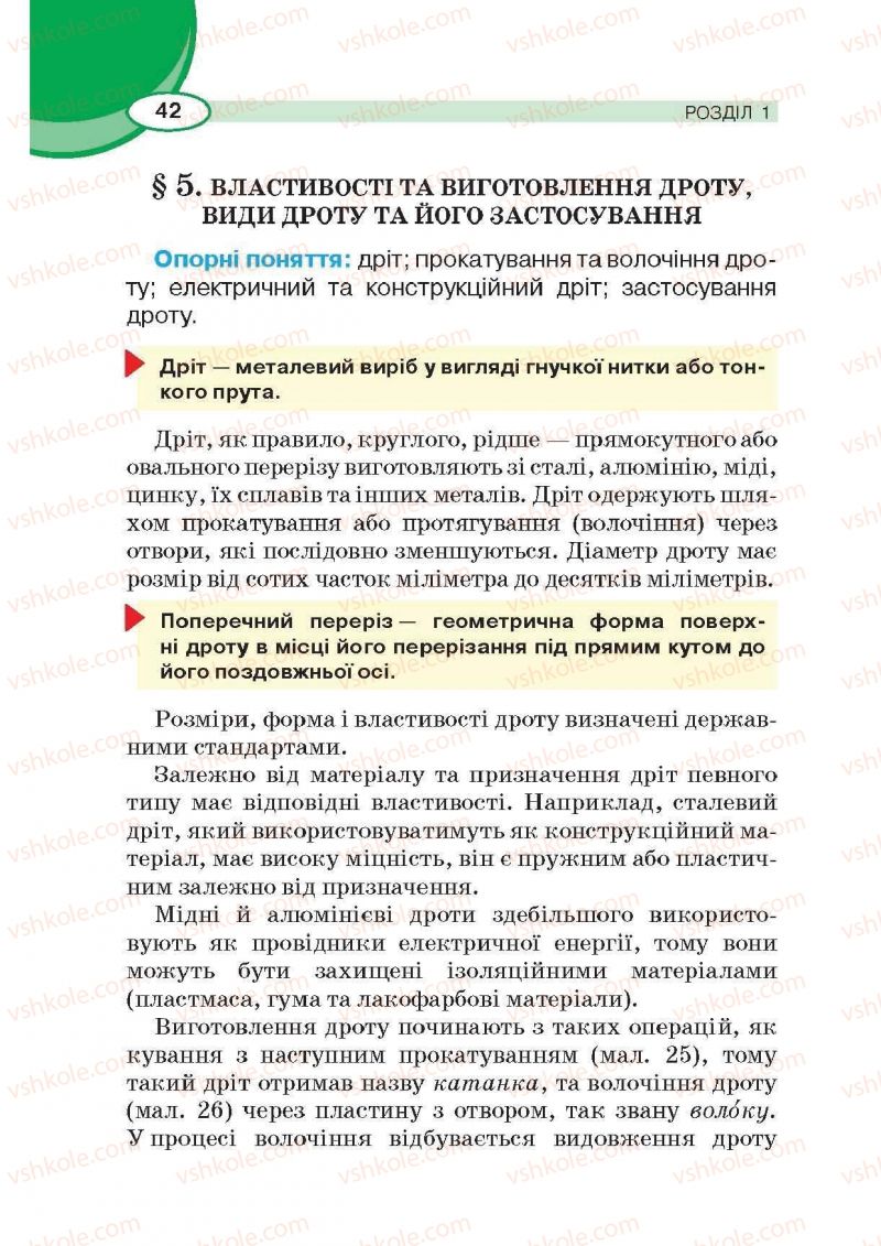 Страница 42 | Підручник Трудове навчання 6 клас В.К. Сидоренко, Д.В. Лебедев, А.М. Гедзик 2014 Для хлопців