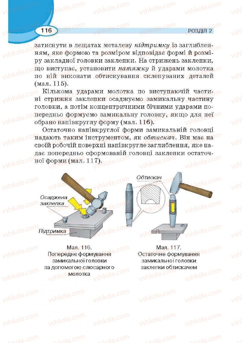 Страница 116 | Підручник Трудове навчання 6 клас В.К. Сидоренко, Д.В. Лебедев, А.М. Гедзик 2014 Для хлопців