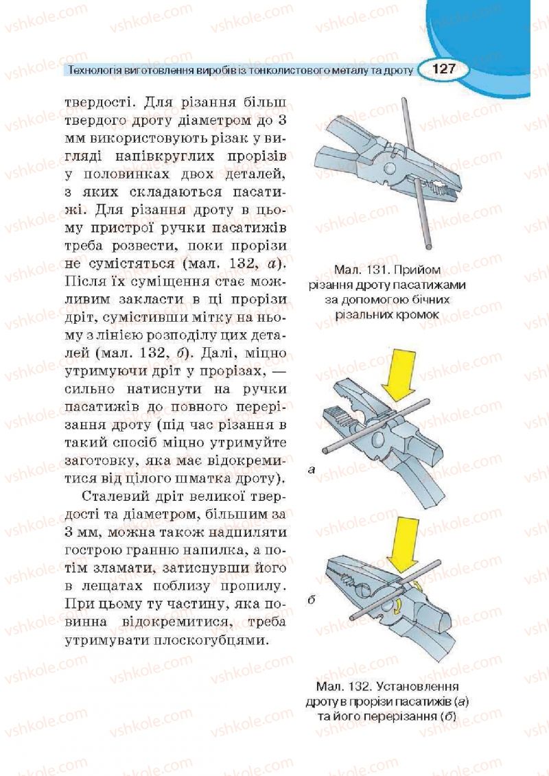 Страница 127 | Підручник Трудове навчання 6 клас В.К. Сидоренко, Д.В. Лебедев, А.М. Гедзик 2014 Для хлопців