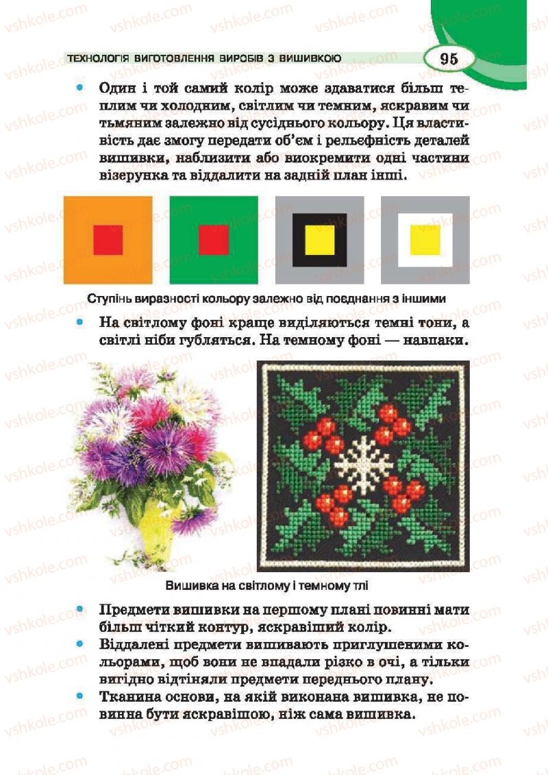 Страница 95 | Підручник Трудове навчання 6 клас В.К. Сидоренко, Т.С, Мачача, С.П. Павх 2014 Для дівчат