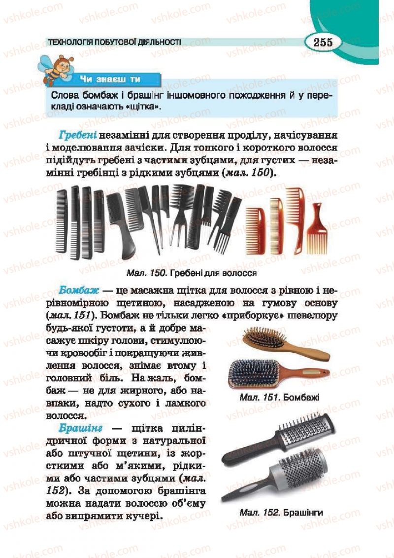 Страница 255 | Підручник Трудове навчання 6 клас В.К. Сидоренко, Т.С, Мачача, С.П. Павх 2014 Для дівчат