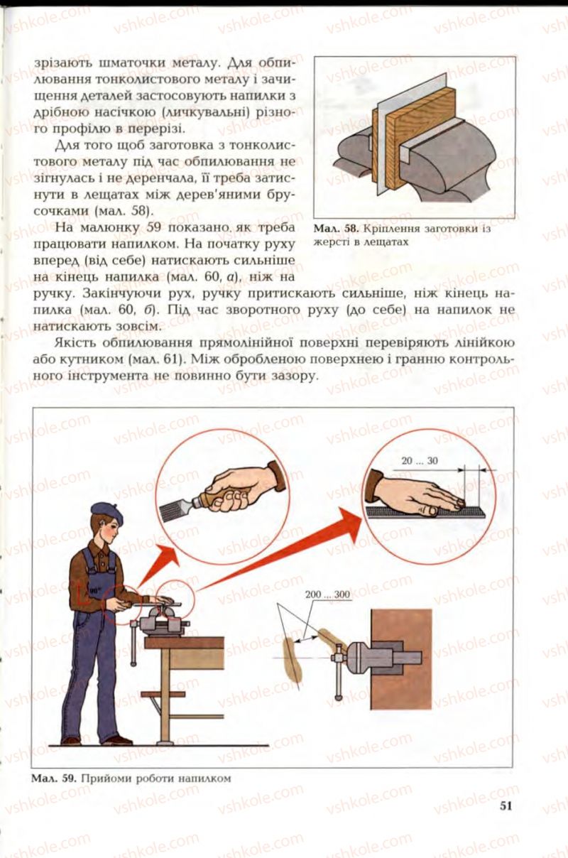 Страница 51 | Підручник Трудове навчання 6 клас В.М. Мадзігон, Г.А. Кондратюк, Г.Є. Левченко 2006 Технічні види праці