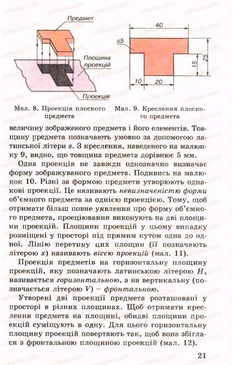 Страница 21 | Підручник Трудове навчання 6 клас Б.М.Терещук, В.І. Туташинський, В.К.Сидоренко 2006 Технічні види праці