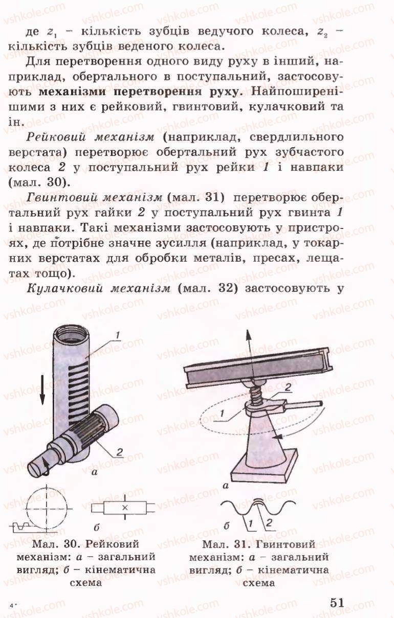 Страница 51 | Підручник Трудове навчання 6 клас Б.М.Терещук, В.І. Туташинський, В.К.Сидоренко 2006 Технічні види праці