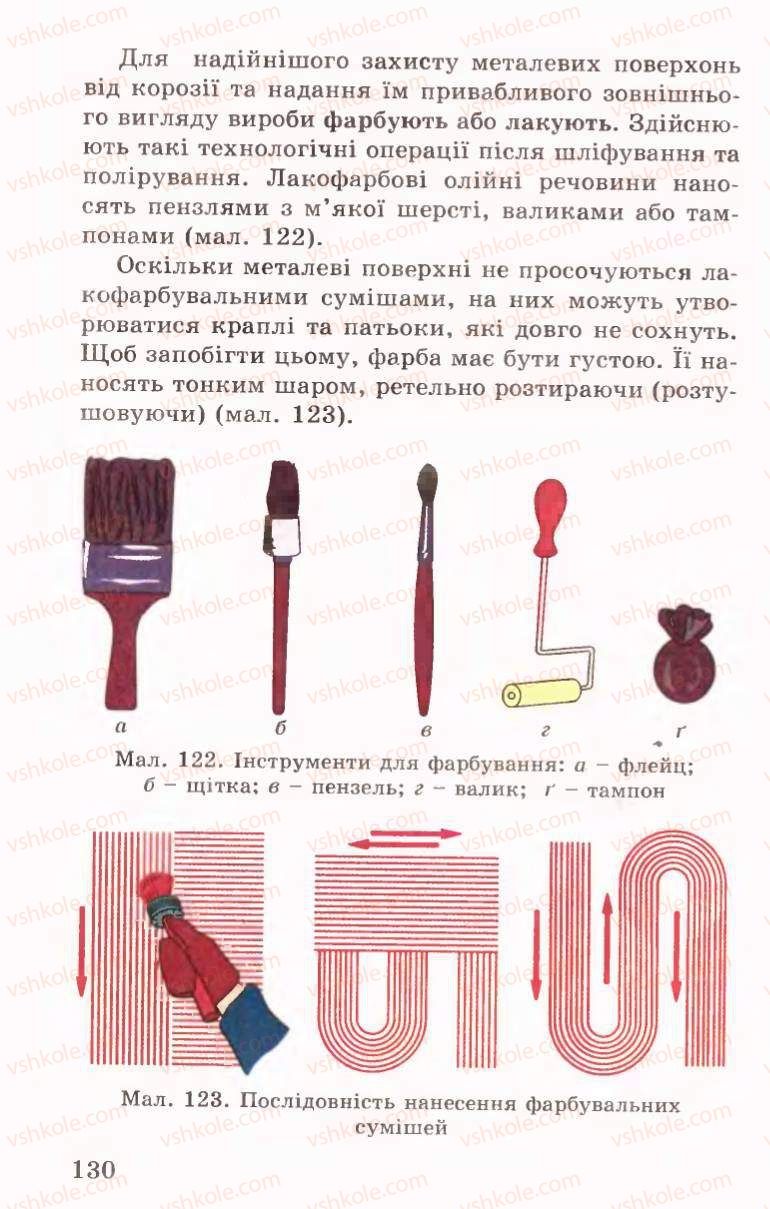 Страница 130 | Підручник Трудове навчання 6 клас Б.М.Терещук, В.І. Туташинський, В.К.Сидоренко 2006 Технічні види праці