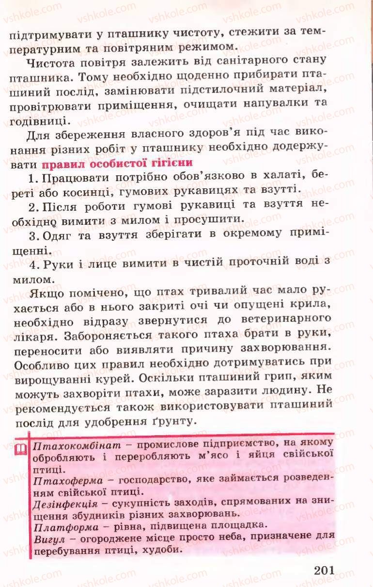 Страница 201 | Підручник Трудове навчання 6 клас Б.М.Терещук, В.І. Туташинський, В.К.Сидоренко 2006 Технічні види праці