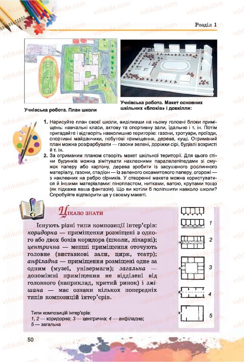 Страница 50 | Підручник Образотворче мистецтво 7 клас С.М. Железняк, О.В. Ламонова 2015