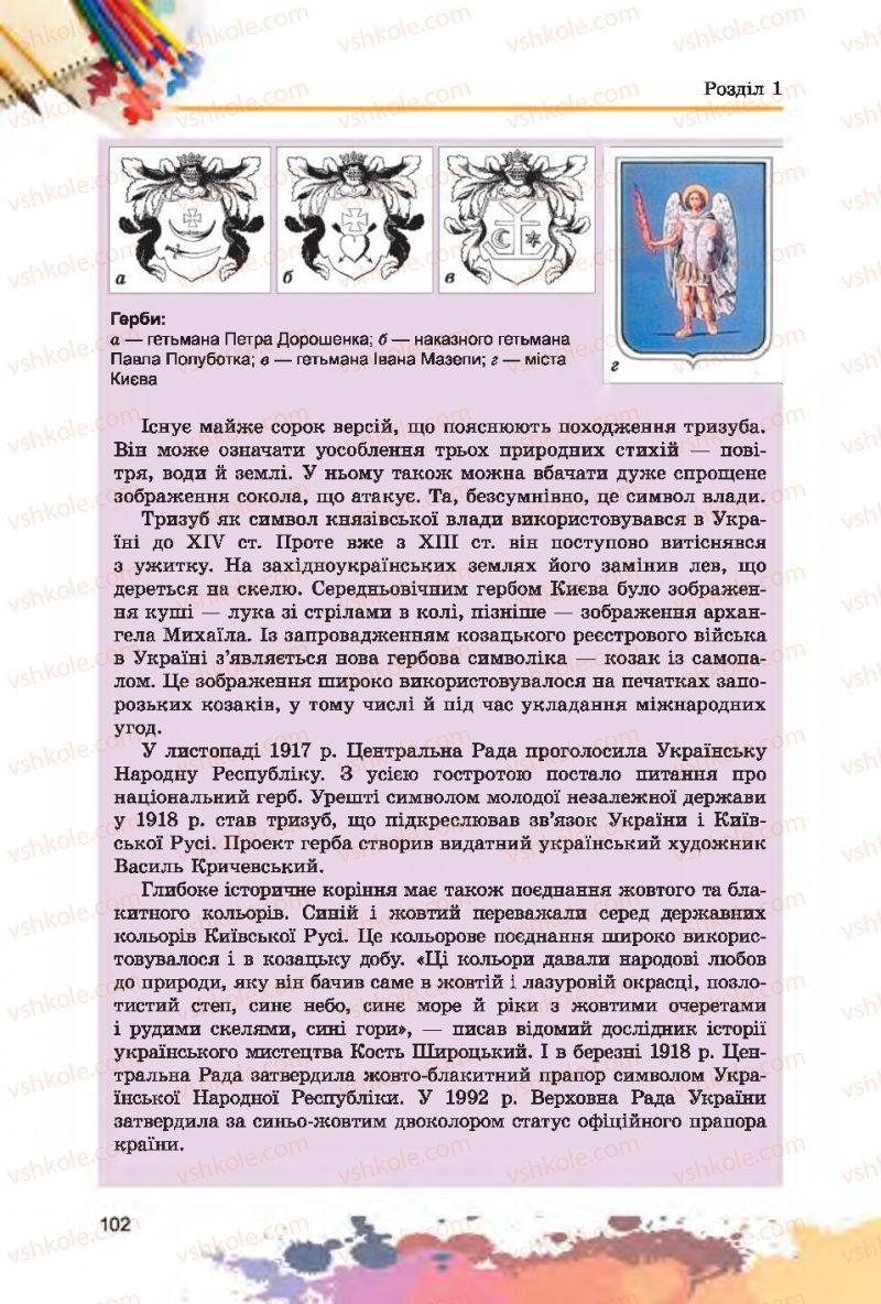 Страница 102 | Підручник Образотворче мистецтво 7 клас С.М. Железняк, О.В. Ламонова 2015