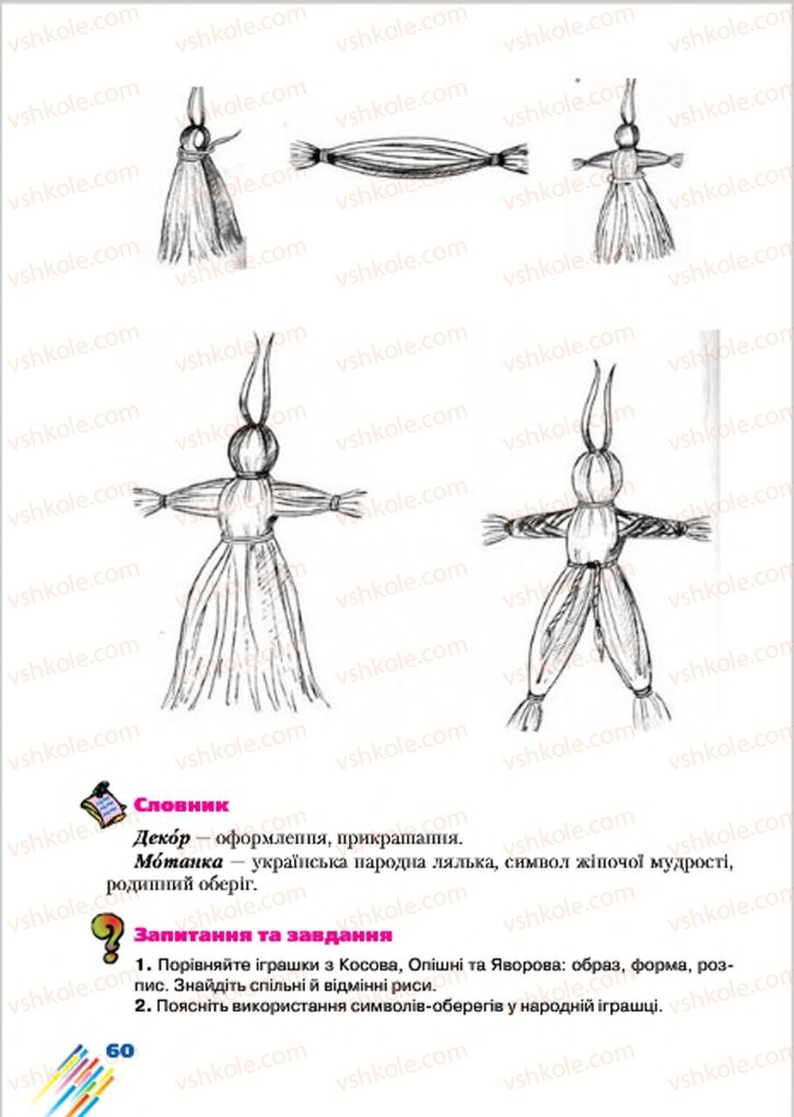 Страница 60 | Підручник Образотворче мистецтво 7 клас Л.В. Папіш, М.М. Шутка 2015