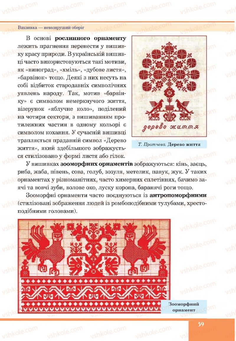 Страница 59 | Підручник Образотворче мистецтво 7 клас С.І. Федун, О.В. Чорний 2015