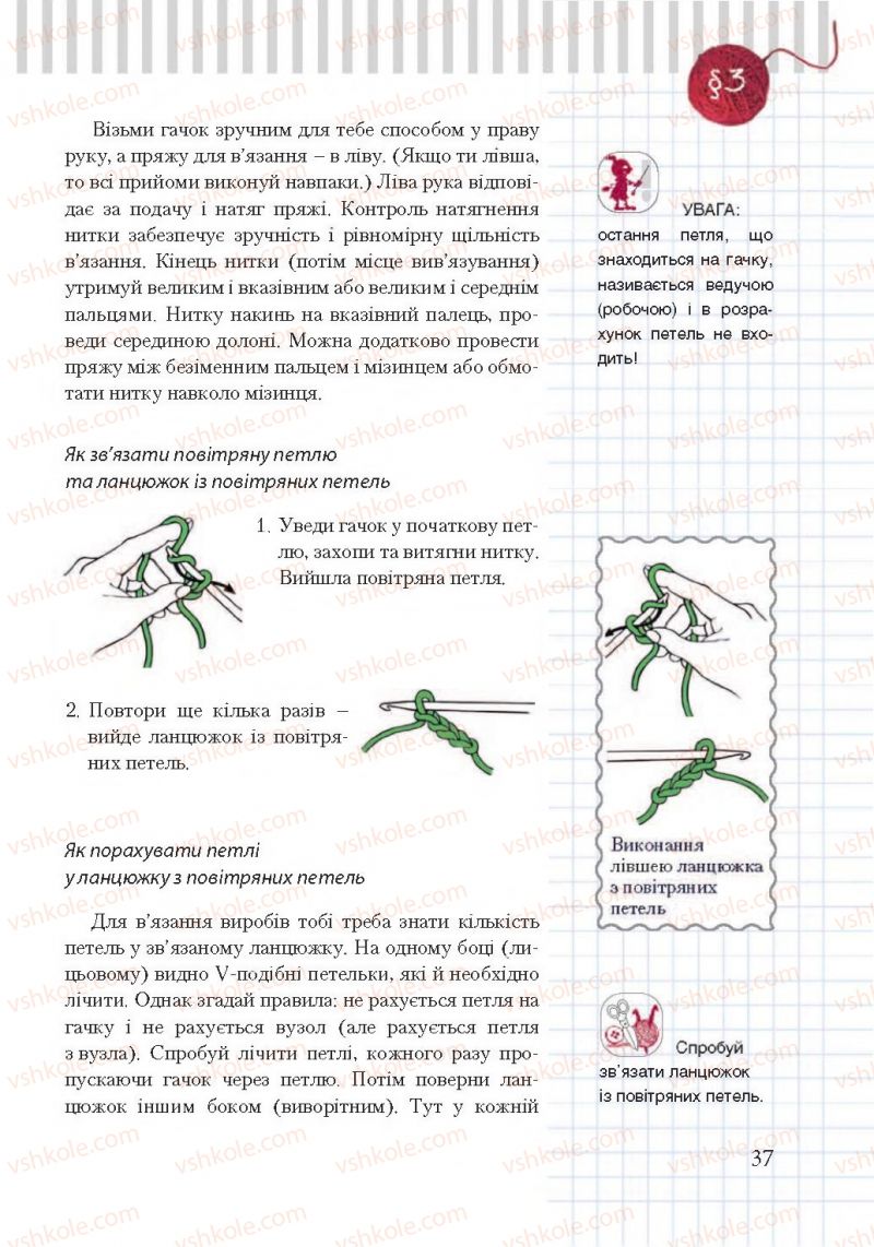 Страница 37 | Підручник Трудове навчання 7 клас А.І. Терещук, О.Ю. Медвідь, Ю.М. Приходько 2015 Для дівчат
