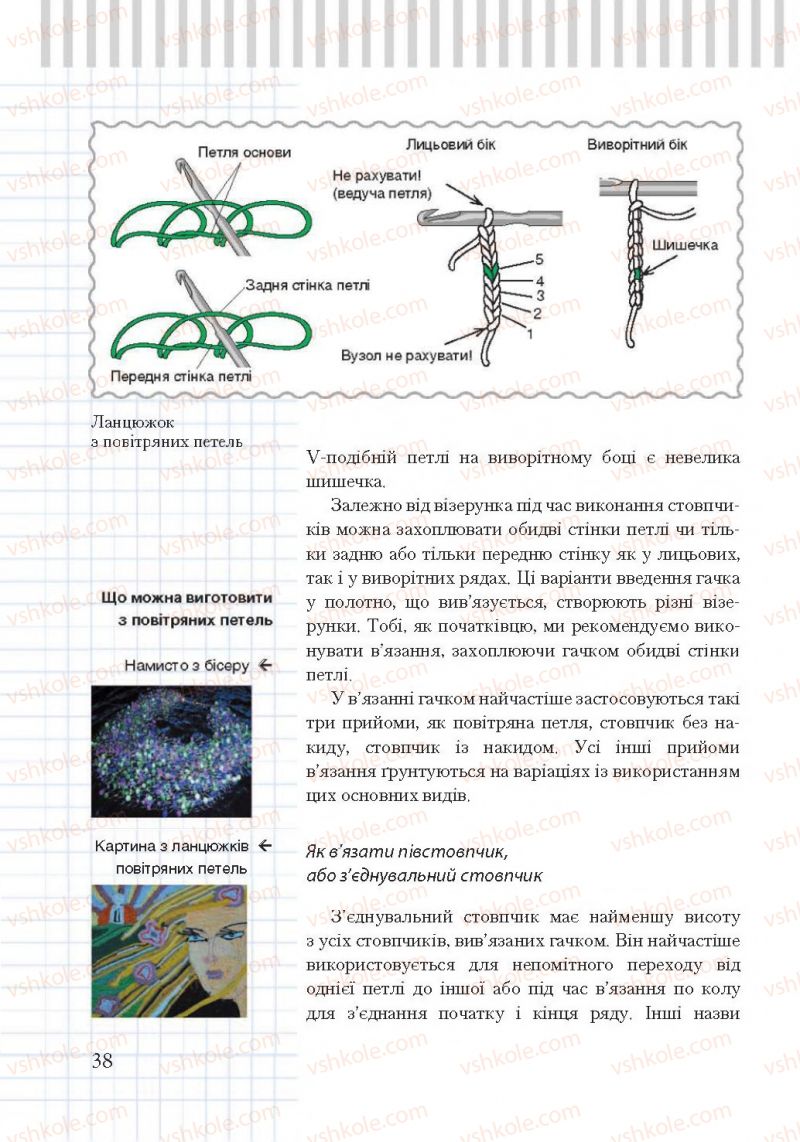 Страница 38 | Підручник Трудове навчання 7 клас А.І. Терещук, О.Ю. Медвідь, Ю.М. Приходько 2015 Для дівчат
