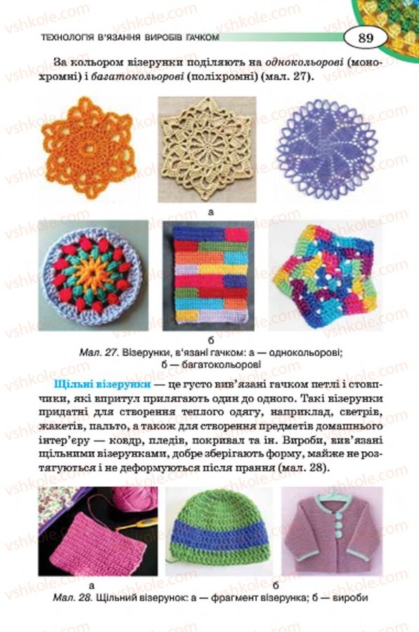 Страница 89 | Підручник Трудове навчання 7 клас Т.С. Мачача, В.П. Титаренко, Г.М. Гаврилюк 2015 Для дівчат
