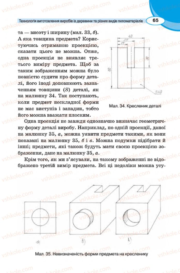 Страница 65 | Підручник Трудове навчання 7 клас В.К. Сидоренко, Д.В. Лебедев, А.М. Гедзик 2015 Для хлопців