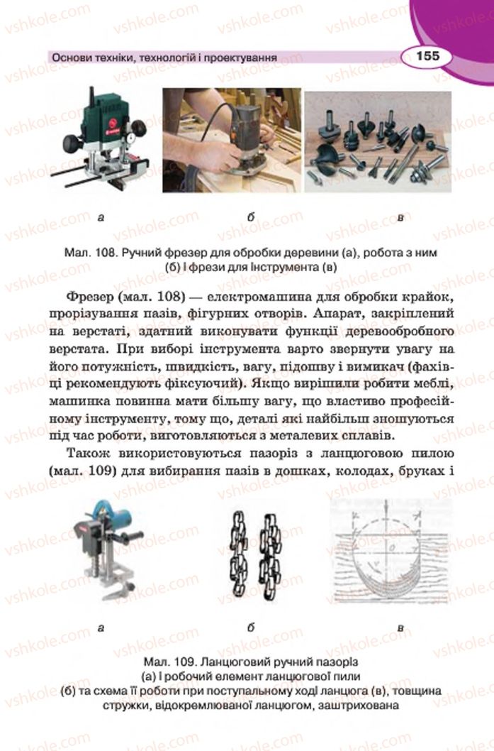 Страница 155 | Підручник Трудове навчання 7 клас В.К. Сидоренко, Д.В. Лебедев, А.М. Гедзик 2015 Для хлопців