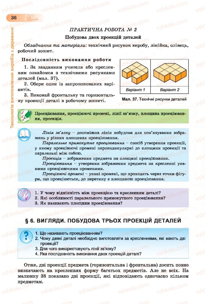 Страница 36 | Підручник Трудове навчання 7 клас Б.М. Терещук, С.М. Дятленко, В.М. Гащак 2015 Для хлопців