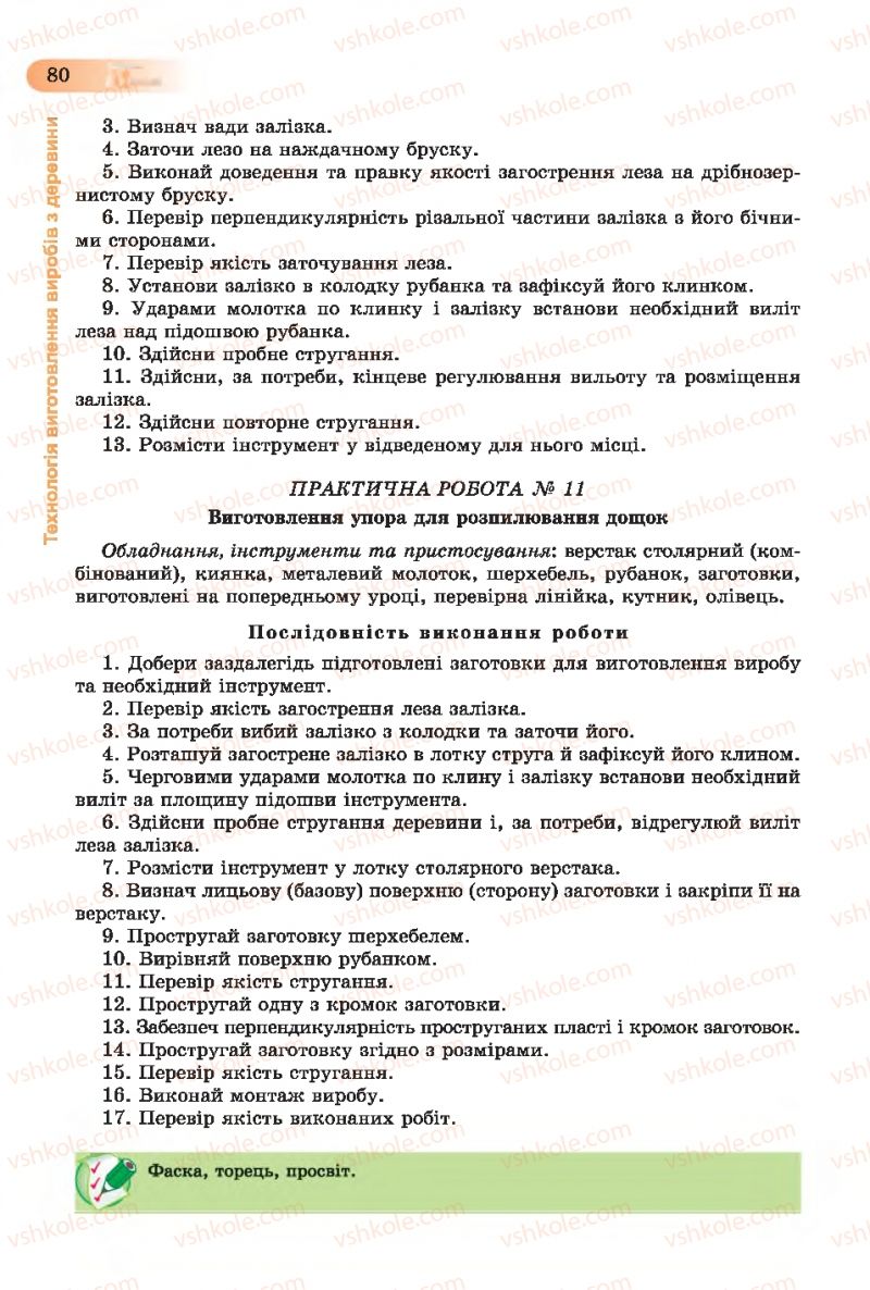 Страница 80 | Підручник Трудове навчання 7 клас Б.М. Терещук, С.М. Дятленко, В.М. Гащак 2015 Для хлопців