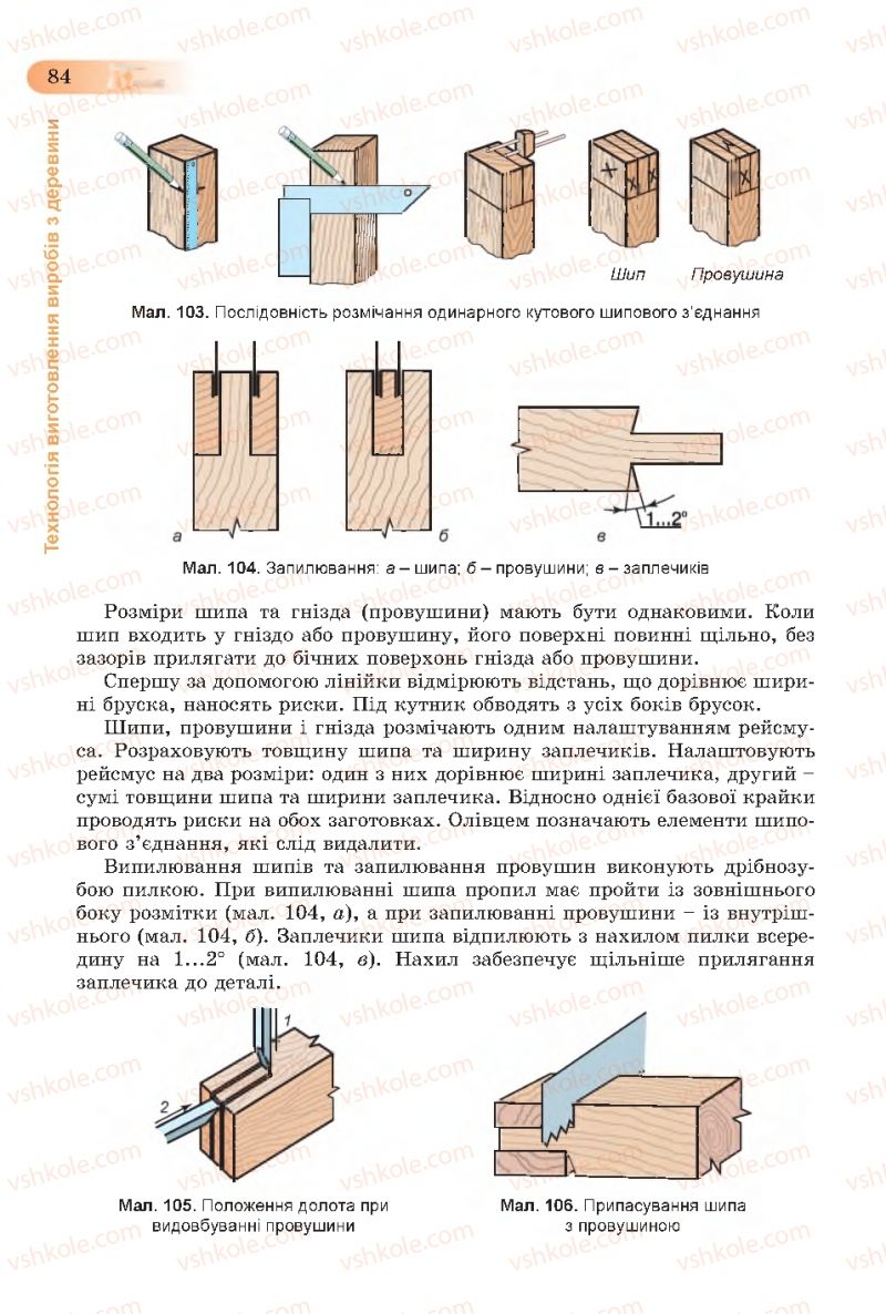 Страница 84 | Підручник Трудове навчання 7 клас Б.М. Терещук, С.М. Дятленко, В.М. Гащак 2015 Для хлопців