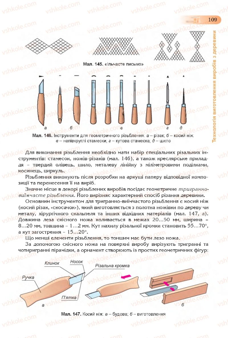 Страница 109 | Підручник Трудове навчання 7 клас Б.М. Терещук, С.М. Дятленко, В.М. Гащак 2015 Для хлопців
