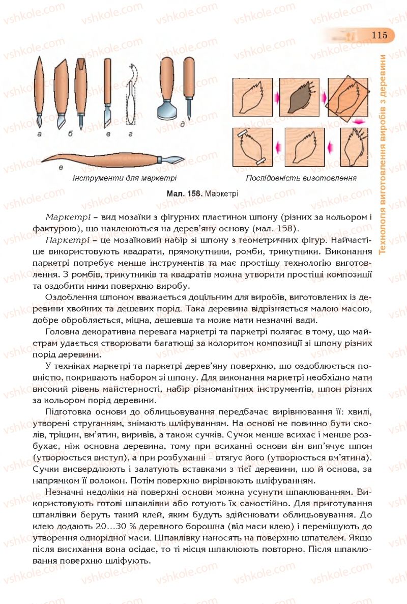 Страница 115 | Підручник Трудове навчання 7 клас Б.М. Терещук, С.М. Дятленко, В.М. Гащак 2015 Для хлопців