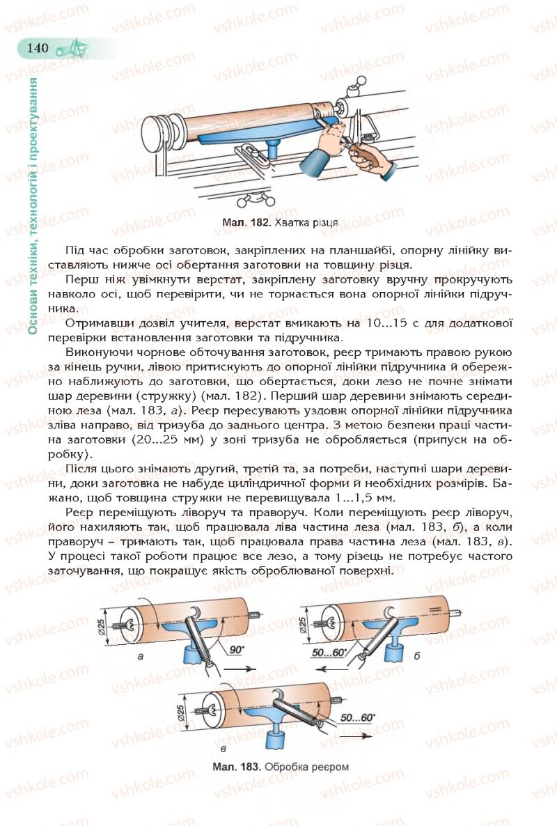 Страница 140 | Підручник Трудове навчання 7 клас Б.М. Терещук, С.М. Дятленко, В.М. Гащак 2015 Для хлопців