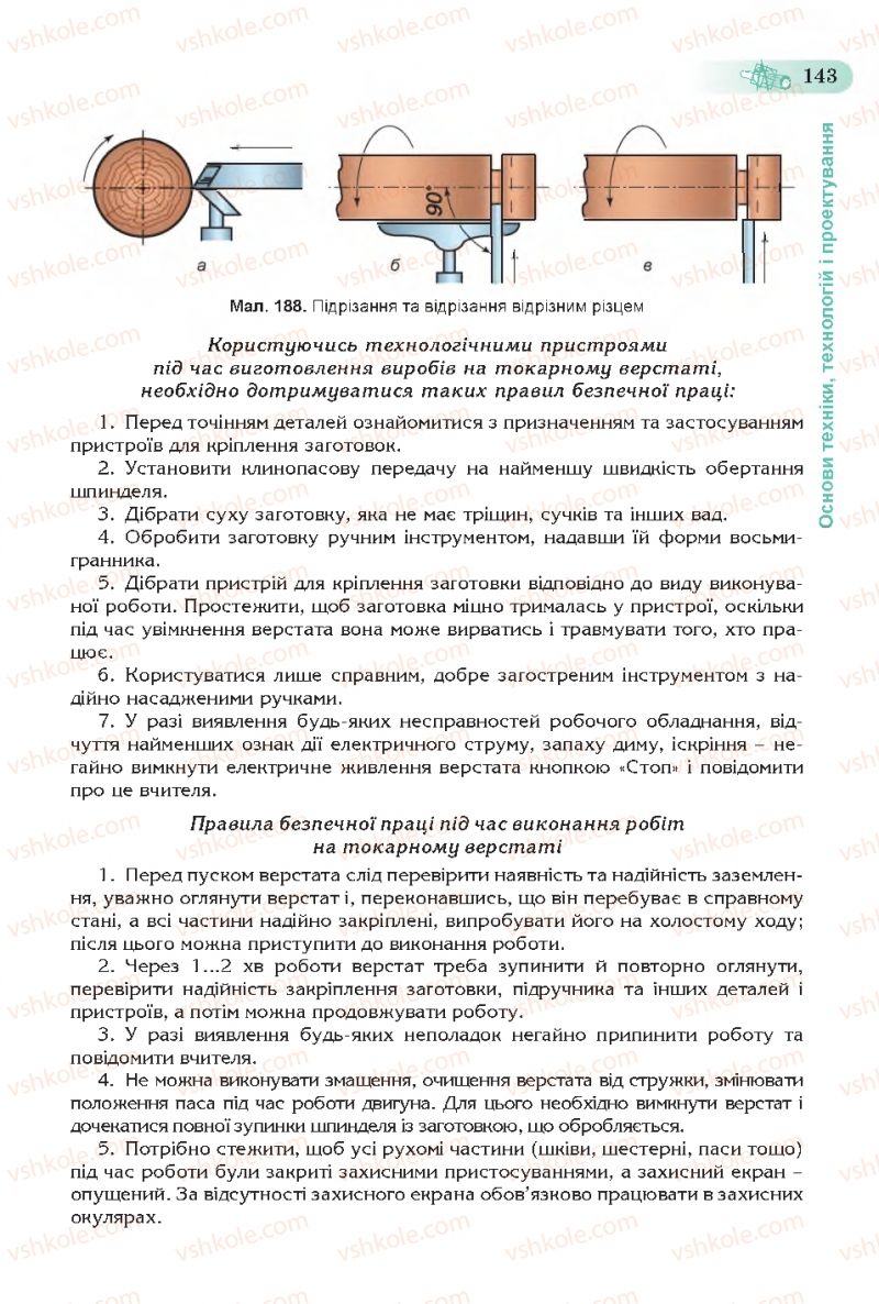 Страница 143 | Підручник Трудове навчання 7 клас Б.М. Терещук, С.М. Дятленко, В.М. Гащак 2015 Для хлопців
