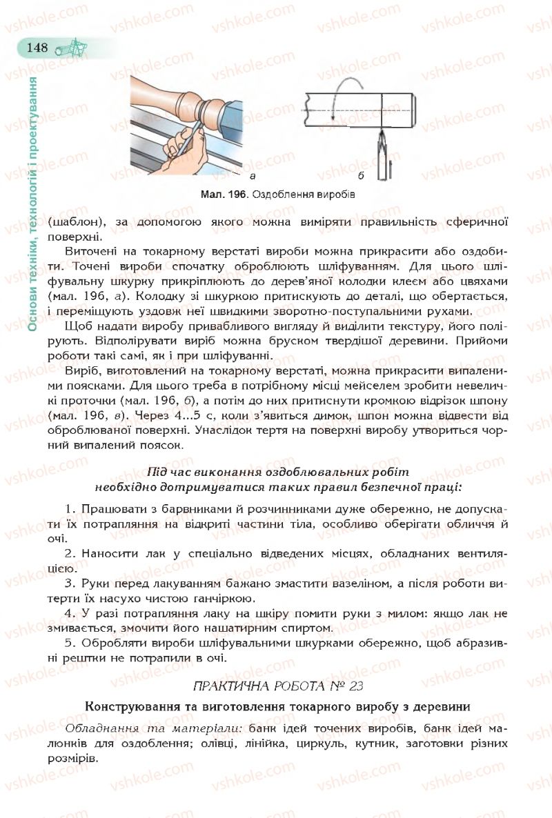 Страница 148 | Підручник Трудове навчання 7 клас Б.М. Терещук, С.М. Дятленко, В.М. Гащак 2015 Для хлопців