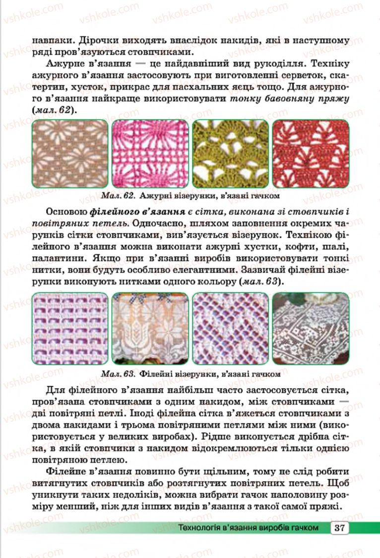 Страница 37 | Підручник Трудове навчання 7 клас І.Ю. Ходзицька, О.І. Безносюк, О.В. Горобець 2015 Для дівчат
