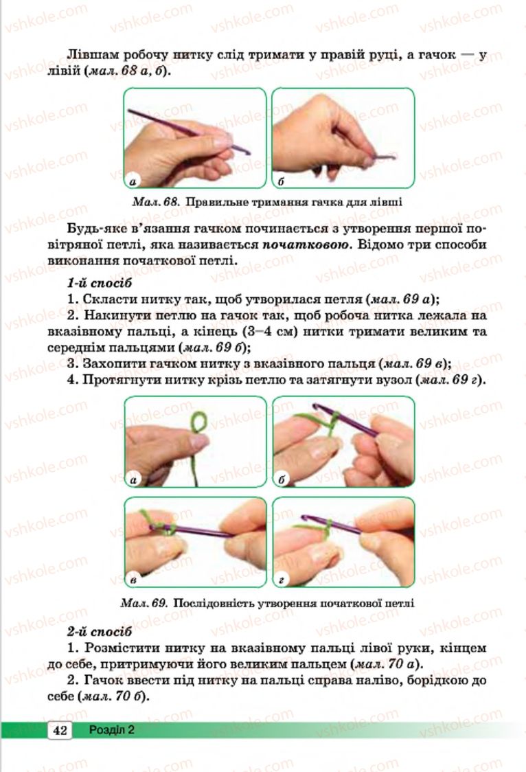 Страница 42 | Підручник Трудове навчання 7 клас І.Ю. Ходзицька, О.І. Безносюк, О.В. Горобець 2015 Для дівчат