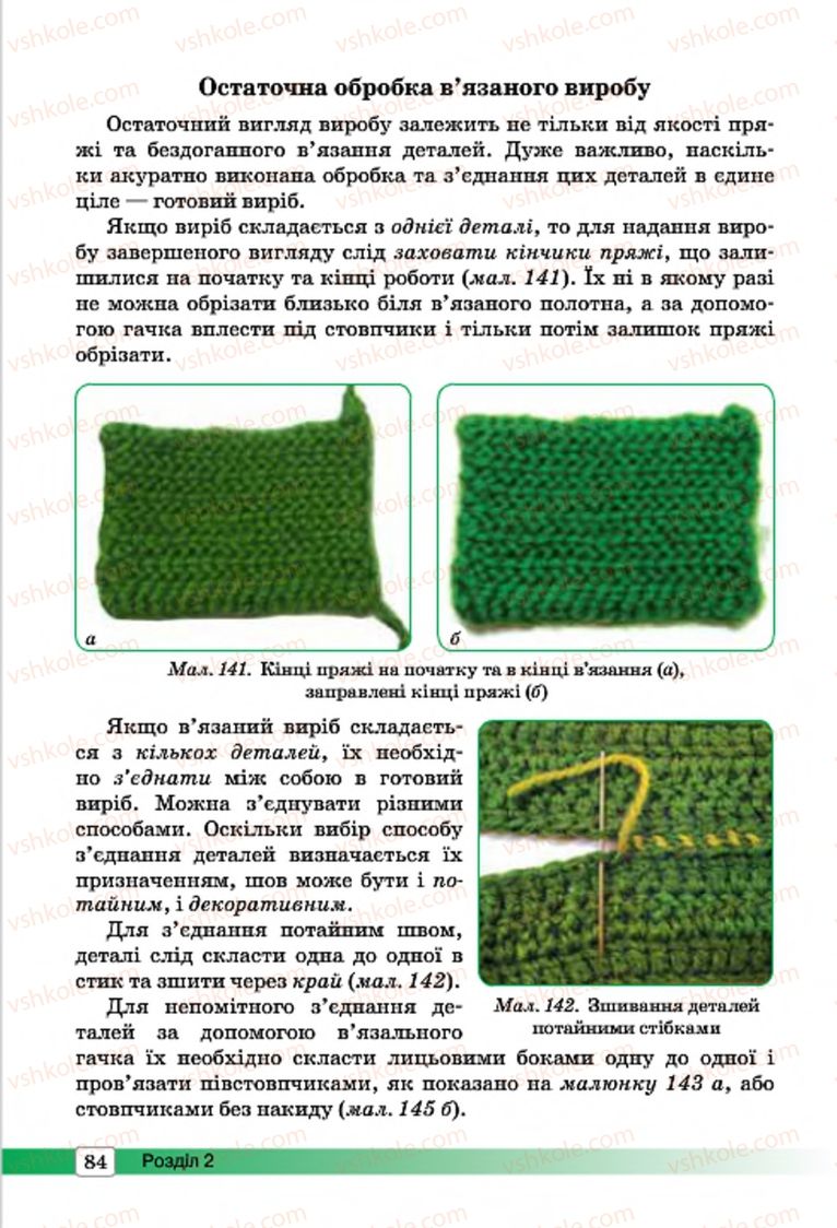 Страница 84 | Підручник Трудове навчання 7 клас І.Ю. Ходзицька, О.І. Безносюк, О.В. Горобець 2015 Для дівчат