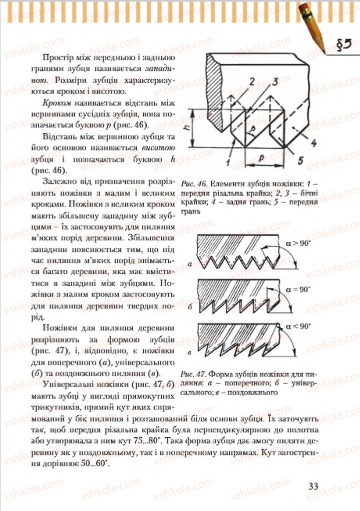 Страница 33 | Підручник Трудове навчання 7 клас А.І. Терещук, О.Б. Авраменко 2015 Для хлопців