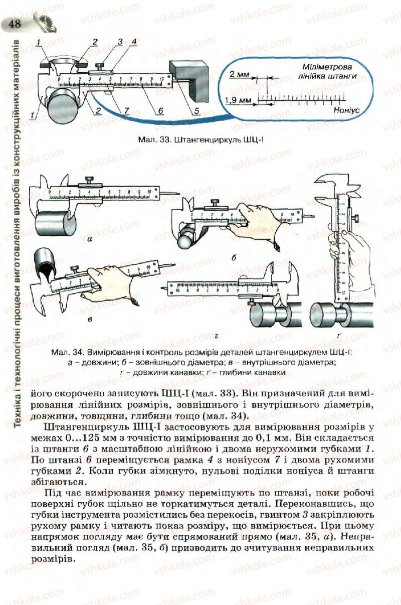 Страница 48 | Підручник Трудове навчання 7 клас Б.М. Терещук, В.І. Туташинський, В.К. Загорний 2007 Технічні види праці