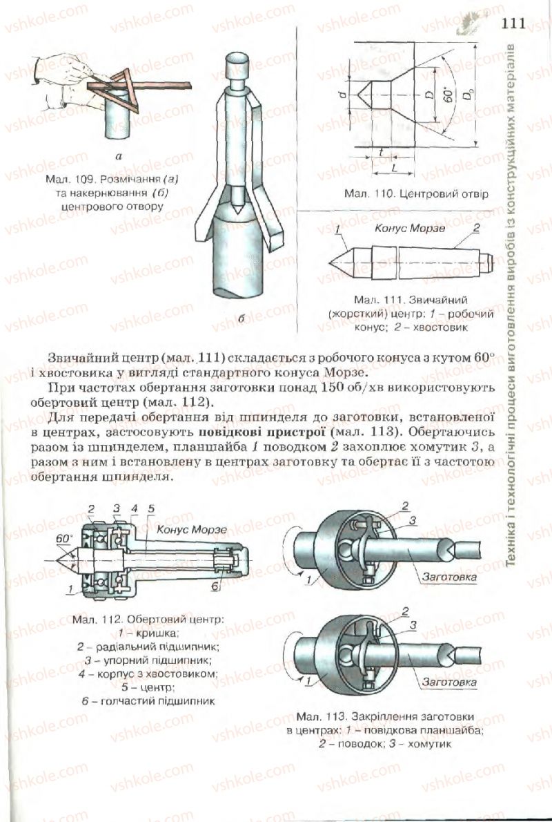 Страница 111 | Підручник Трудове навчання 7 клас Б.М. Терещук, В.І. Туташинський, В.К. Загорний 2007 Технічні види праці