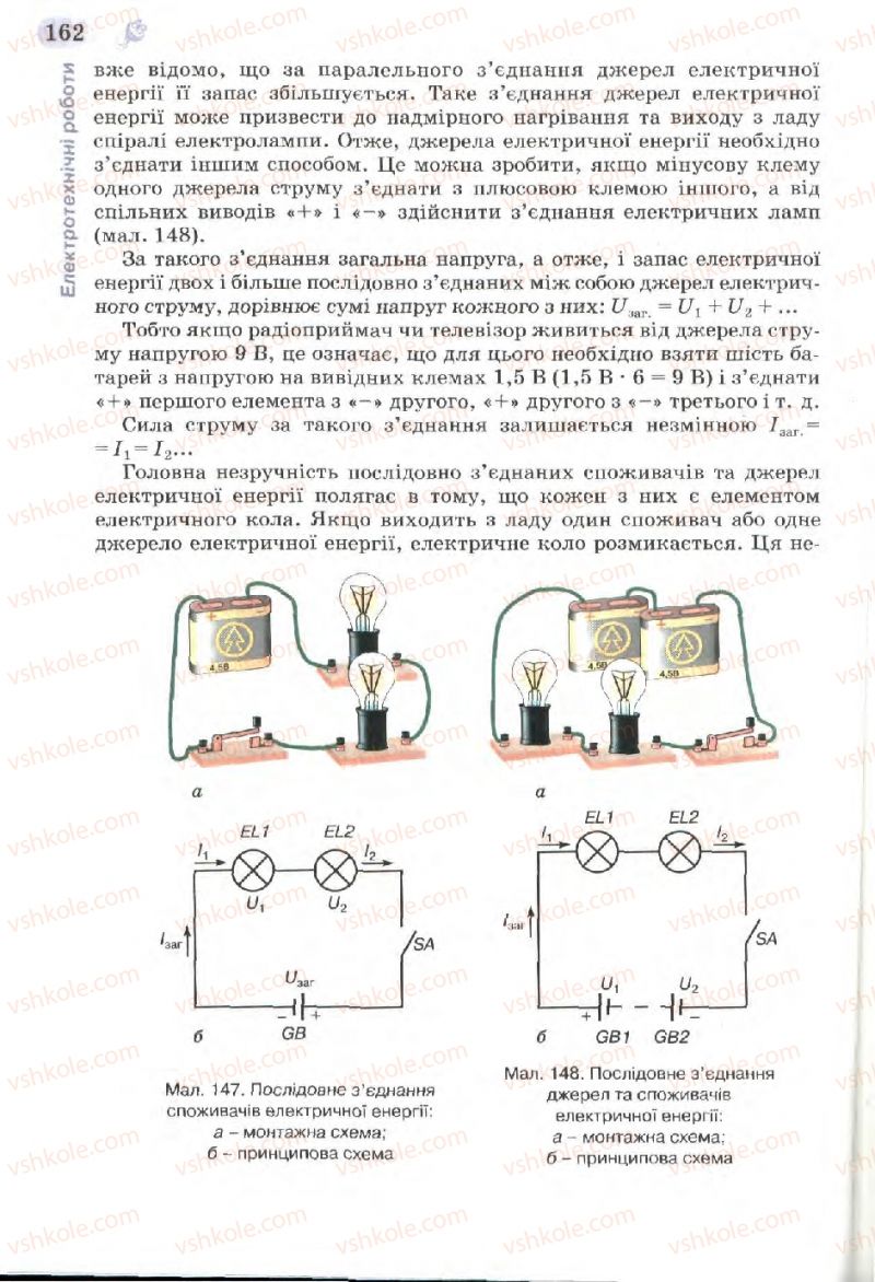 Страница 162 | Підручник Трудове навчання 7 клас Б.М. Терещук, В.І. Туташинський, В.К. Загорний 2007 Технічні види праці