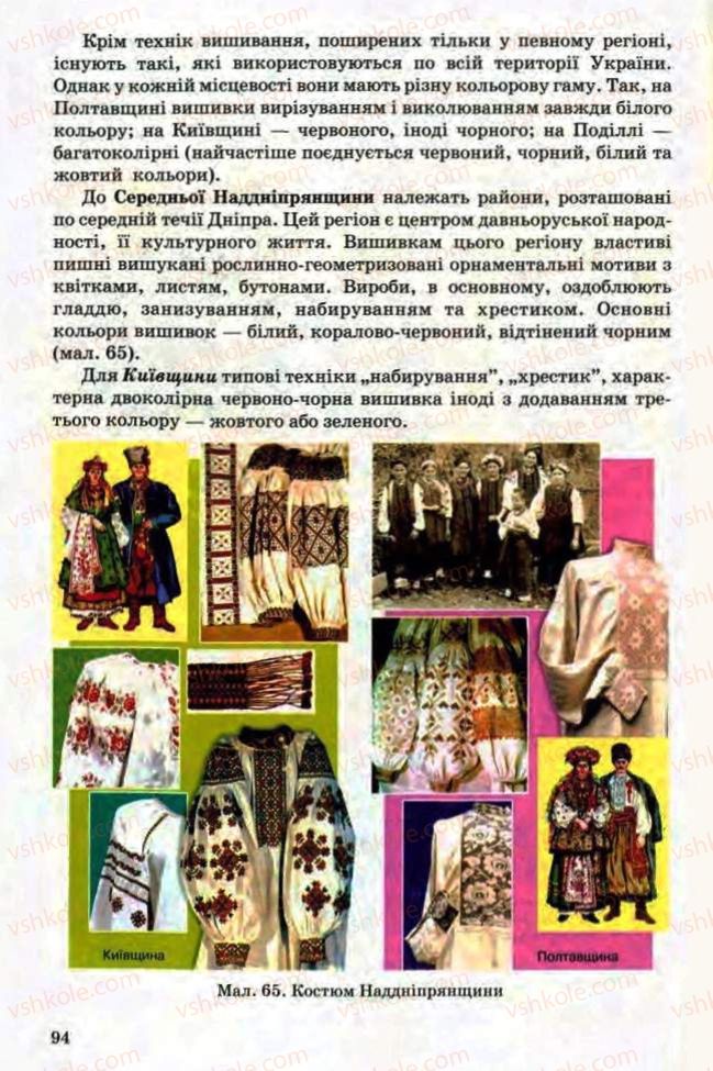 Страница 94 | Підручник Трудове навчання 8 клас Т.С. Мачача, Л.I. Денисенко, О.П. Гнеденко 2008 Обслуговуючі види праці