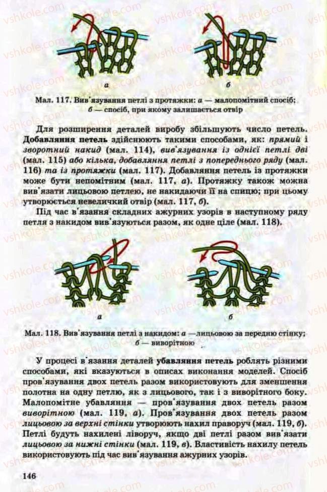 Страница 146 | Підручник Трудове навчання 8 клас Т.С. Мачача, Л.I. Денисенко, О.П. Гнеденко 2008 Обслуговуючі види праці