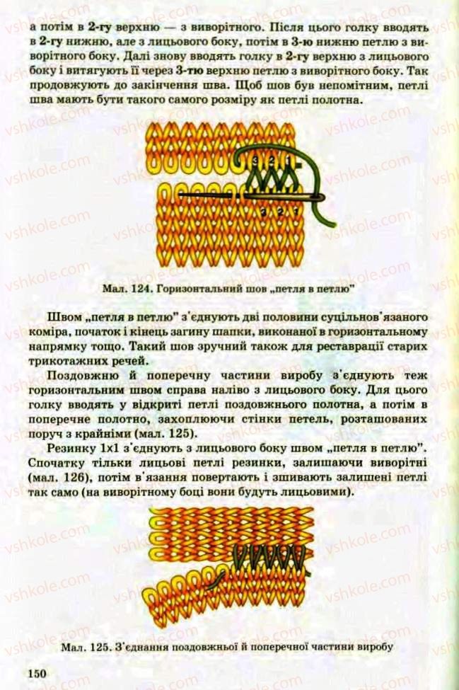 Страница 150 | Підручник Трудове навчання 8 клас Т.С. Мачача, Л.I. Денисенко, О.П. Гнеденко 2008 Обслуговуючі види праці
