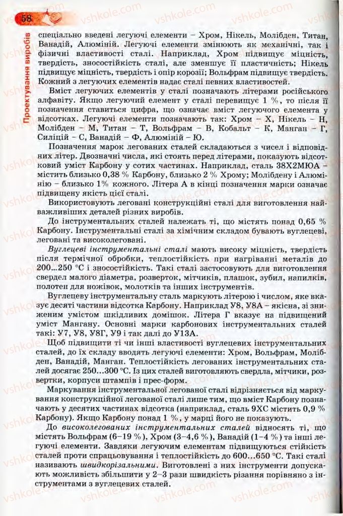 Страница 58 | Підручник Трудове навчання 8 клас Б.М. Терещук, В.І. Туташинський, В.К. Загорний 2008 Технічні види праці